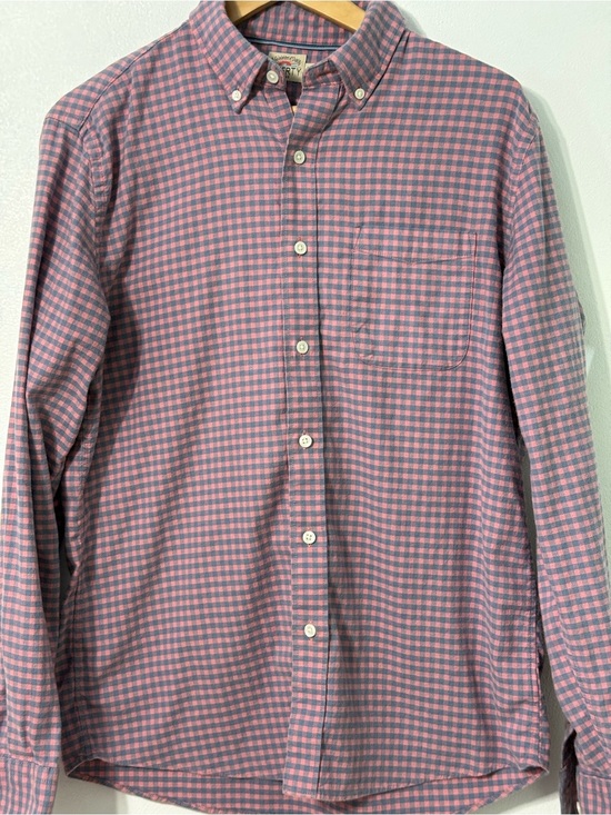 Faherty Other - Faherty Pink and Blue Gingham Button-Down Shirt medium